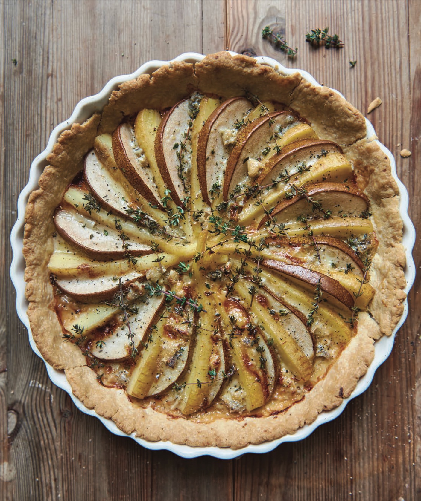 Parsnip and Pear Tart with Gorgonzola and Thyme - Cool Food Dude