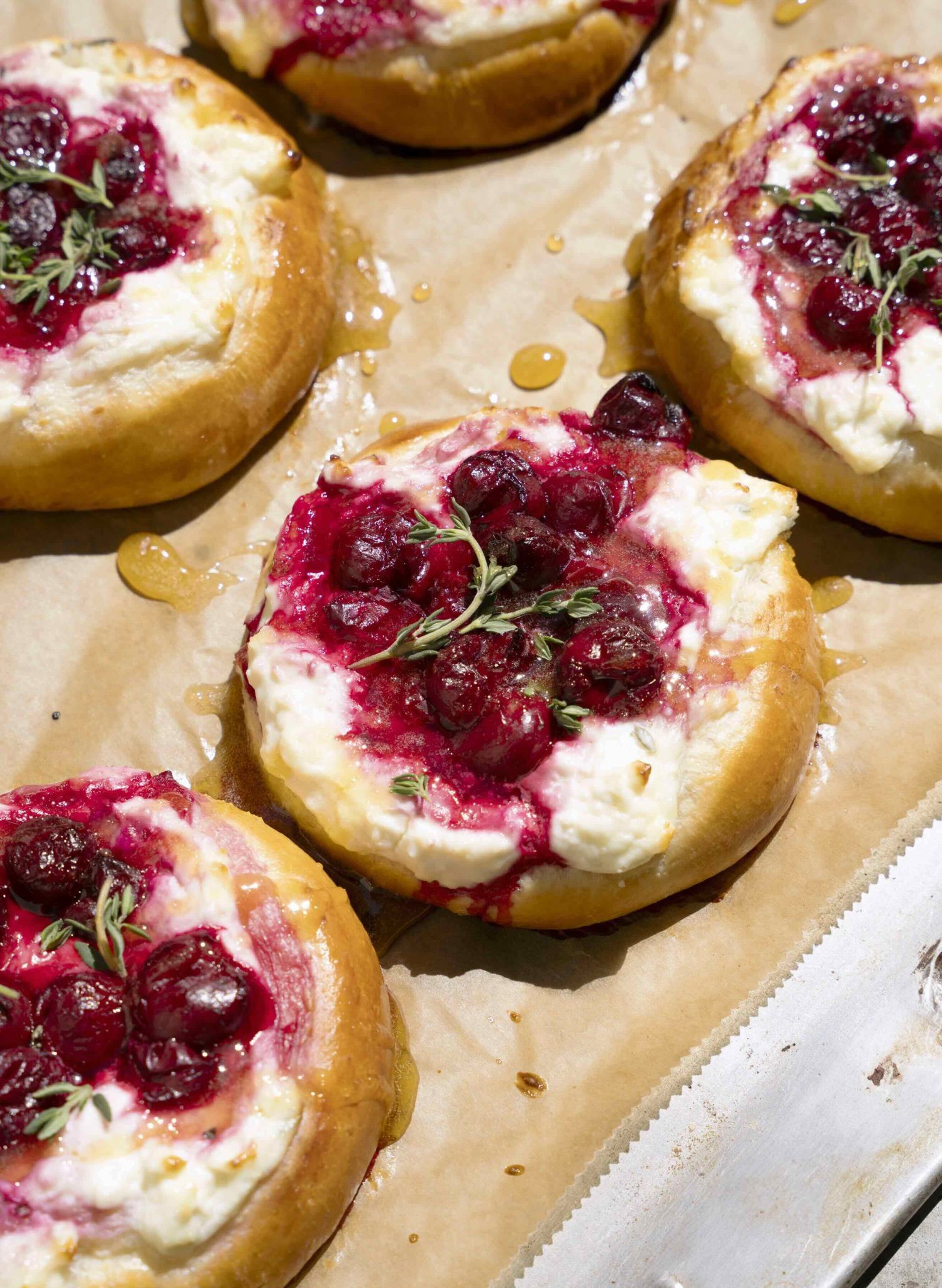 Sour Cherry and Sheep Cheese Danishes