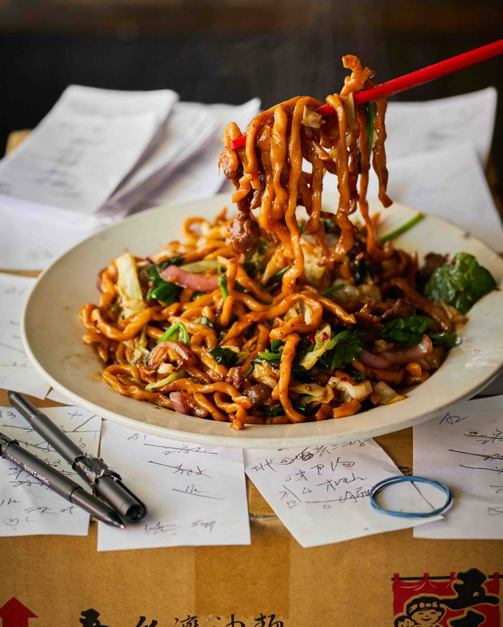 soy sauce fried noodles Archives - Cool Food Dude